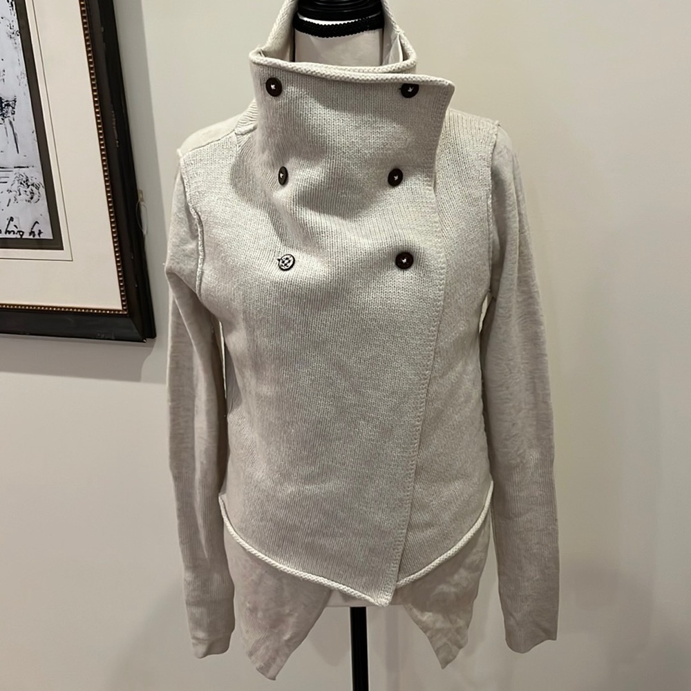 All Saints Spitalfields Jacks Place Wool/Cashmere Cardigan Sweater Size 8